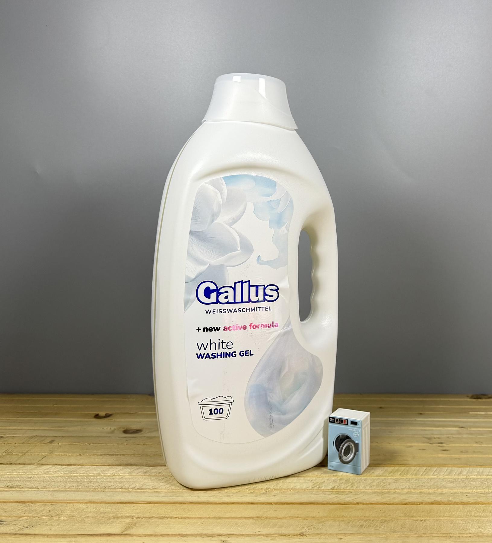 Гель для прання Gallus Vollwaschmittel White - 4 л. 100 циклів прання