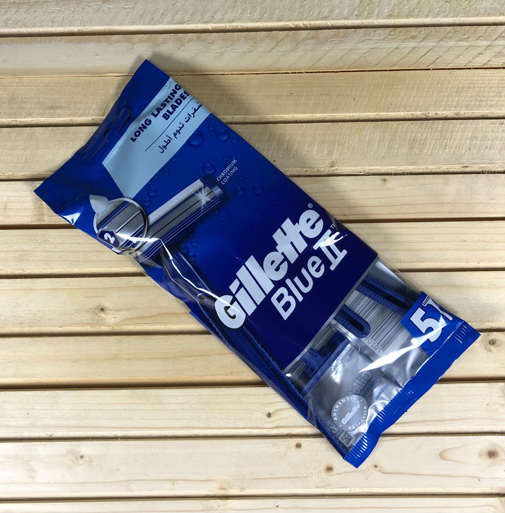 Одноразові станки для гоління чоловічі Gillette Blue 2 - 5 шт.