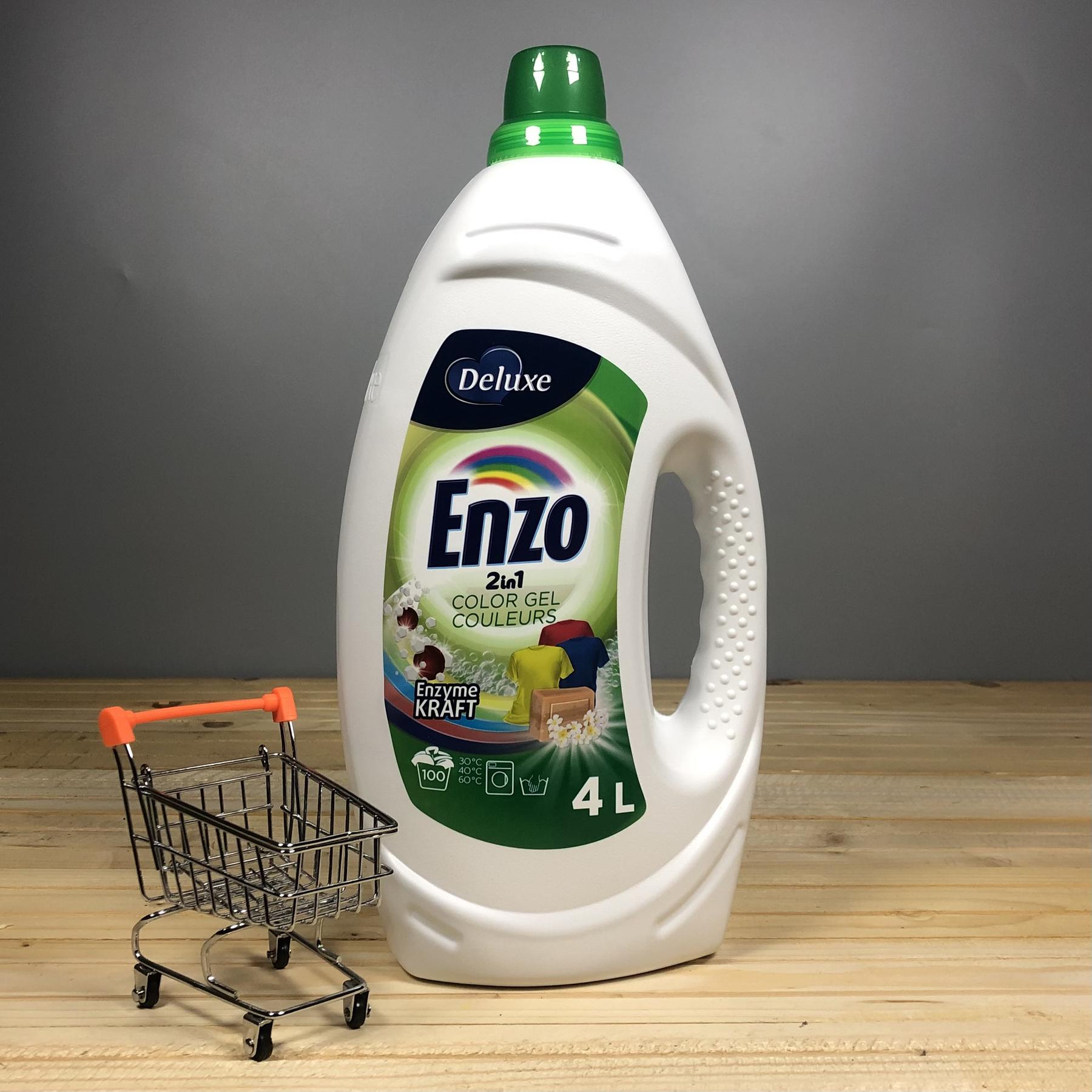 Гель для прання Deluxe Enzo Color - 4 л. 100 прань.