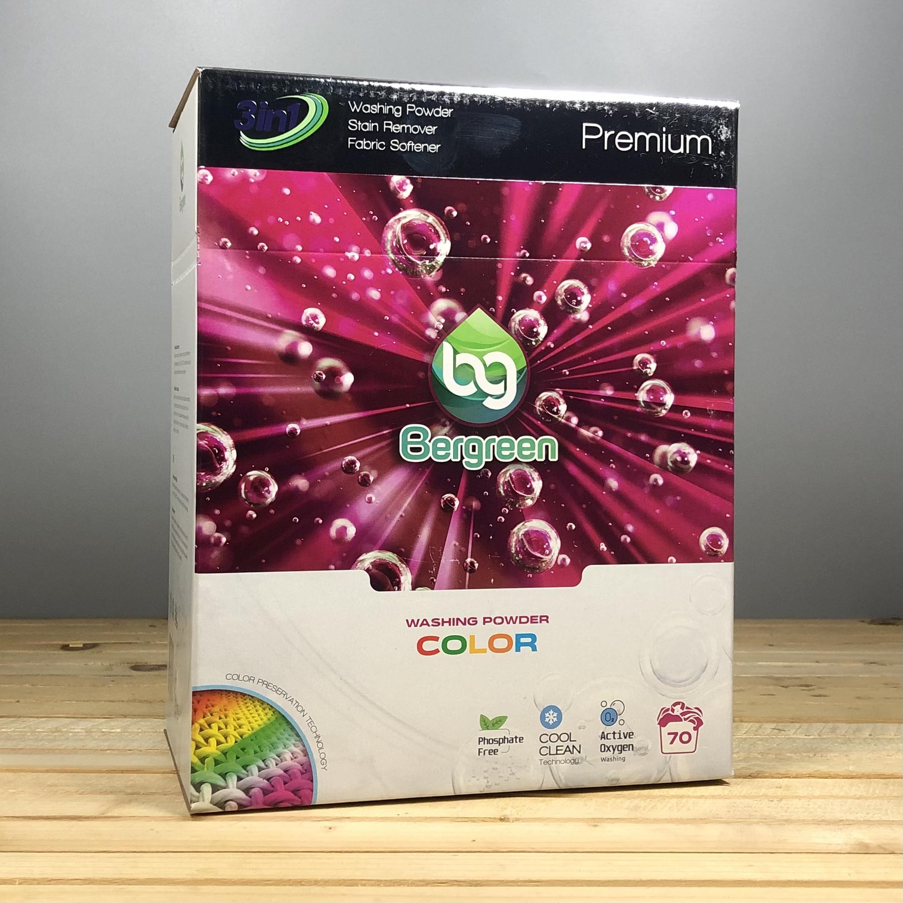 Сипучий порошок в картонній коробці Bergreen Premium Color - 3640 гр.