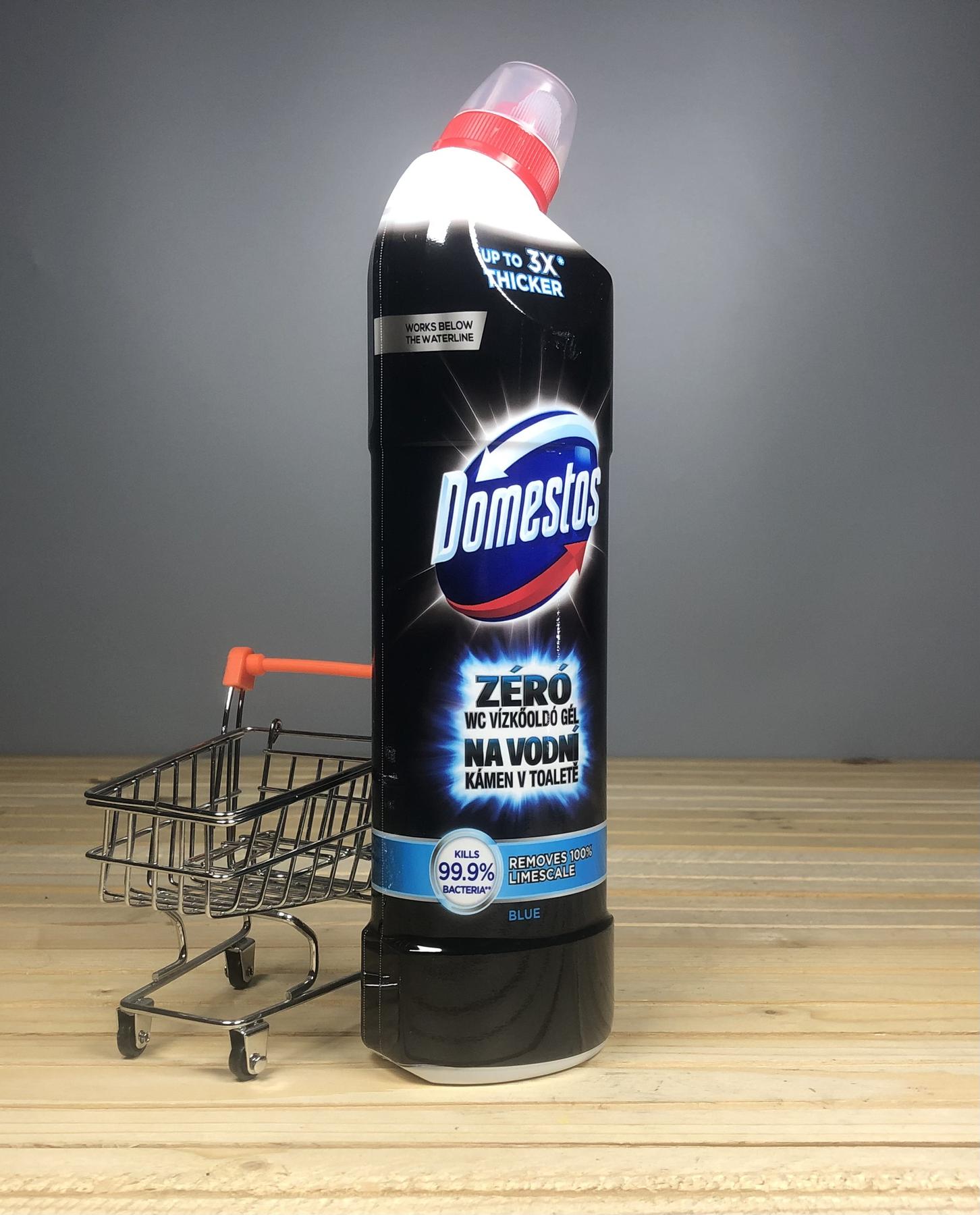 Гель для чищення унітазу Domestos Zero WC Gel Blue - 750 мл.