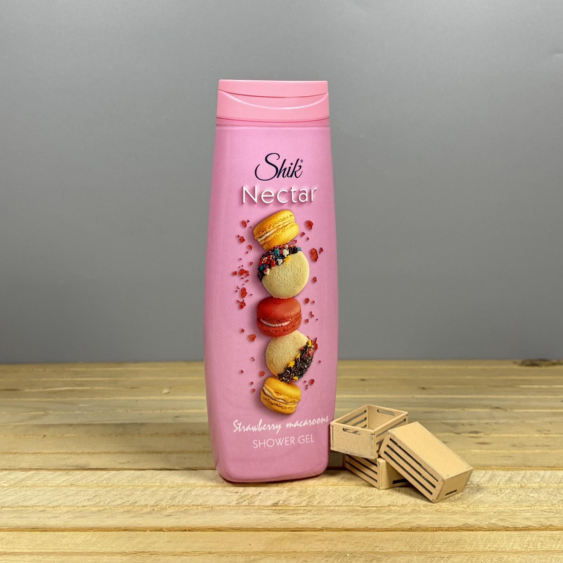 Гель для душу Shik Nectar New Полуничні макаруни - 400 мл.