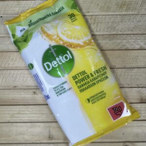 Антибактеріальні вологі серветки Dettol Lemon - 30 шт.